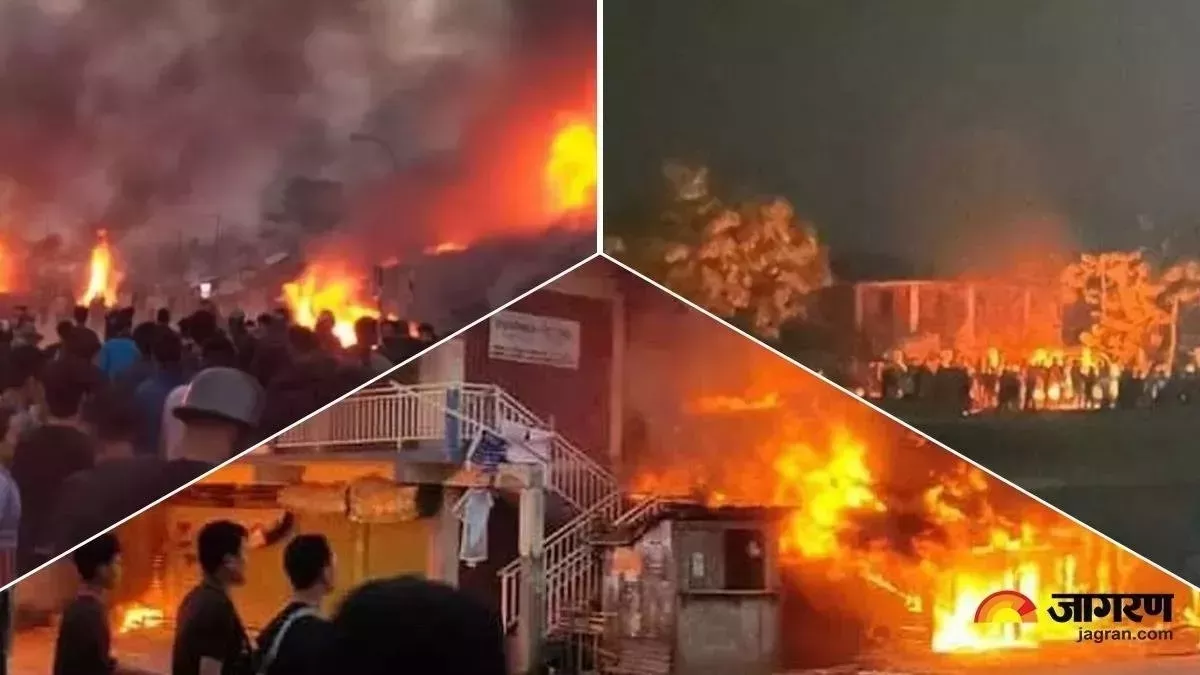 इंफाल में भीड़ ने दो घरों को लगाई आग, जवानों ने छोड़े आंसू गैस के गोले; इंटरनेट सेवाओं पर रहेगी 20 जून तक रोक