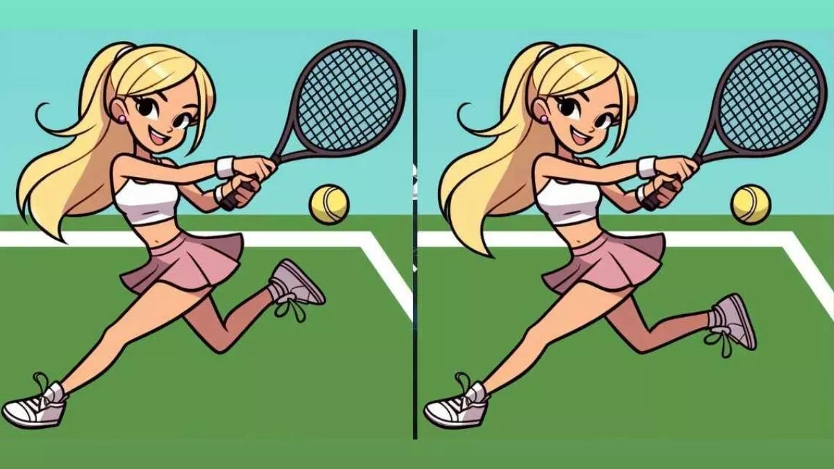 Optical Illusion: टेनिस खेल रही लड़की की इस तस्वीर में छिपे हैं 3 अंतर, क्या 30 सेकंड में ढूंढ सकते हैं आप?