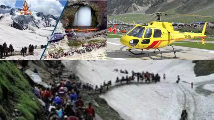 Amarnath Yatra Helicopter Fare: अमरनाथ यात्रा के लिए महंगी हुई हेलीकॉप्टर सेवा।