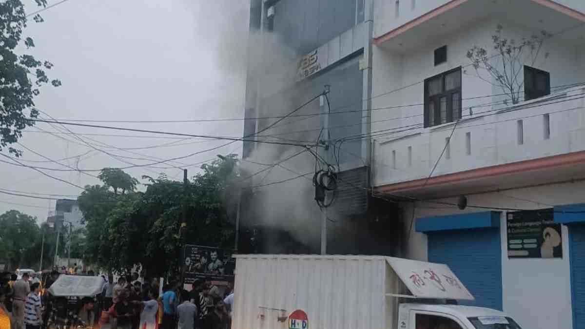 ncr fire in sonipat shoe warehouse quick response prevents major damage