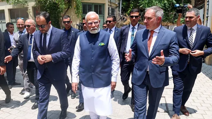 प्रधानमंत्री नरेन्द्र मोदी की साइप्रस का दौरा किया।(फाइल फोटो)