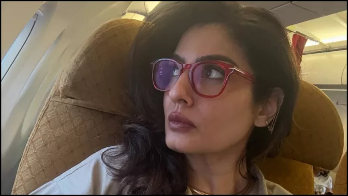 रवीना टंडन ने एअर इंडिया जर्नी की दिखाईं झलकियां। फोटो क्रेडिट- इंस्टाग्राम