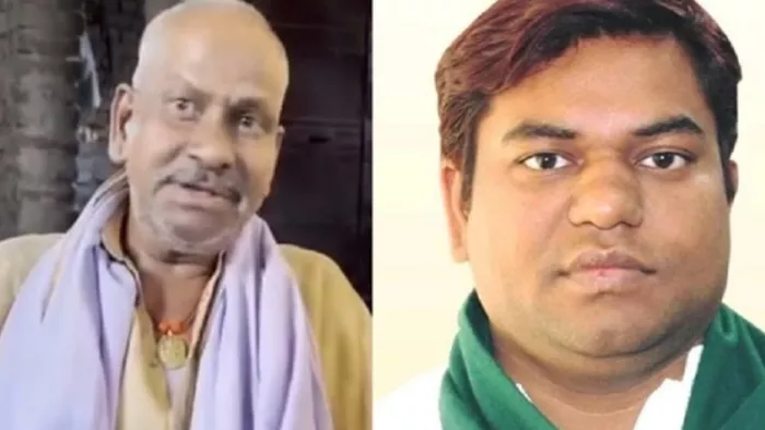 मुकेश सहनी और उनके पिता जीतन सहनी (जागरण)