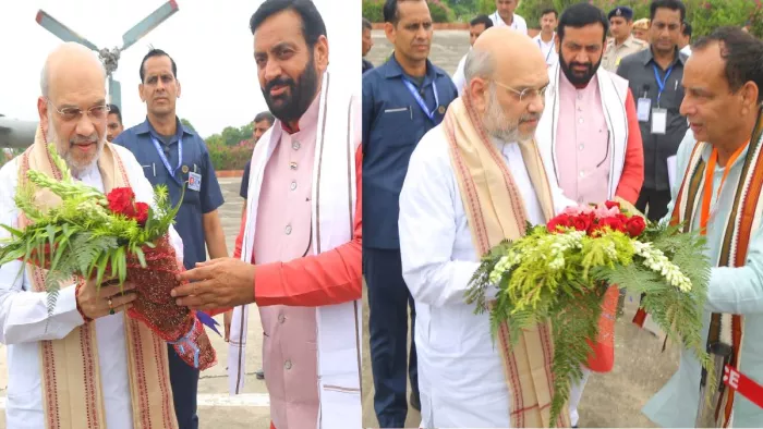 Haryana News: हरियाणा दौरे पर गृहमंत्री अमित शाह।