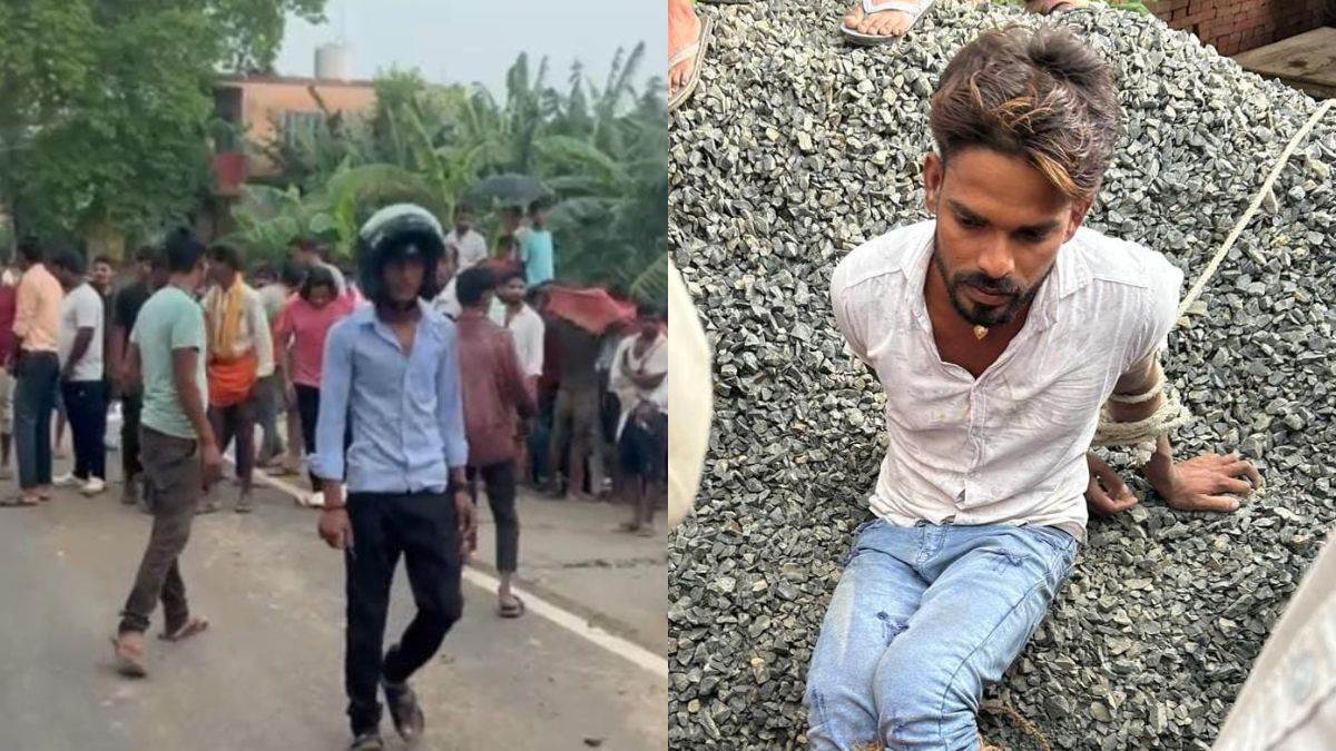 hajipur road accident youth dies in tractor bike collision on nh 122b