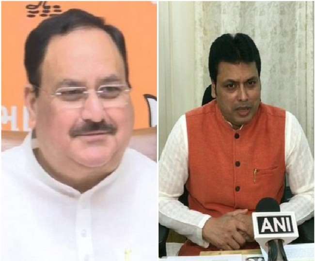 जेपी नड्डा से मिलने के बाद त्रिपुरा के CM ने मंत्रिमंडल में फेरबदल के दिए संकेत, 2023 विधानसभा चुनाव लक्ष्य