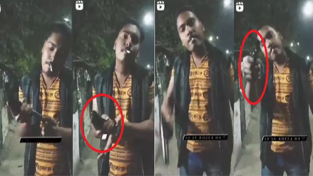 Kanpur Crime News : पिस्टल के साथ युवक का वीडियो वायरल, पुलिस कर रही सिपाही के बेटे की तलाश