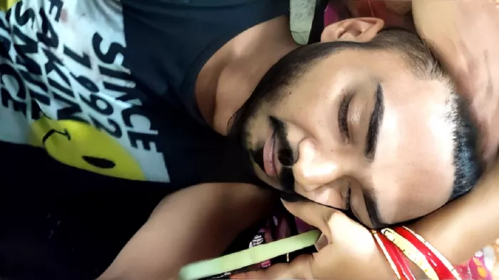 फोटो: गोली लगने से घायल प्रेमी पंकज देहुरी।