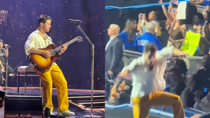 Nick Jonas falls off stageb Photo Credit Instgram