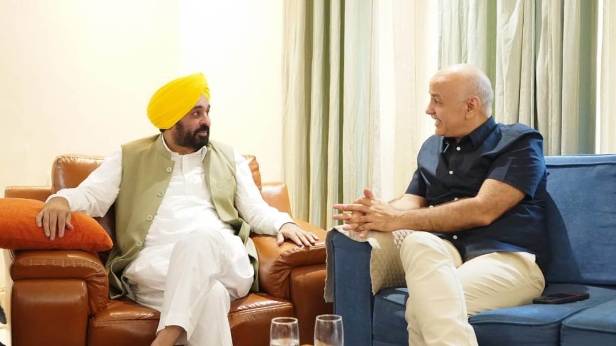 ncr punjab cm bhagwant mann meets former deputy cm like sisodia kejriwal will also come out of jail soon