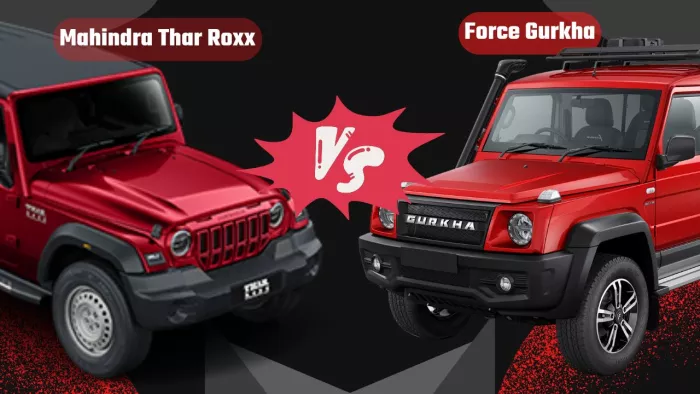 Mahindra Thar Roxx vs Force Gurkha 5-Door दोनों की खूबियां।