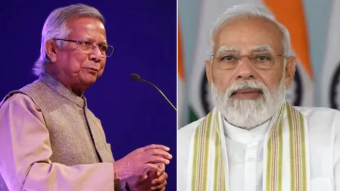 मुहम्मद यूनुस और पीएम मोदी के बीच हुई बातचीत। (फाइल फोटो)