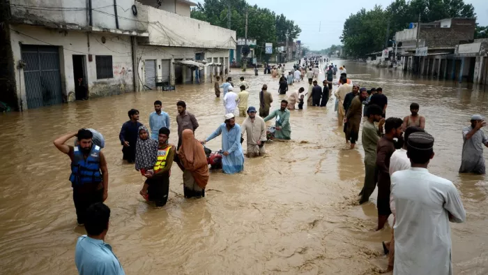 पाकिस्तान में बाढ़ ने मचाई तबाही। (फाइल फोटो)