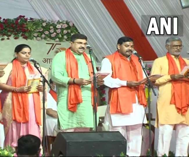 gujarat cabinaet news swearing in ceremony of new cabinet in gujarat