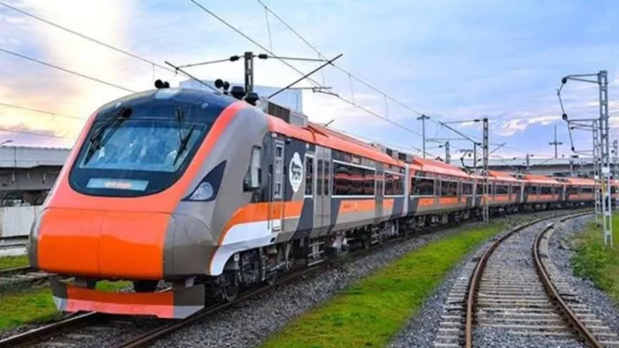 Vande Bharat Metro Train: देश की पहली 'वंदे मेट्रो' ट्रेन को आज दिखाई जाएगी हरी झंडी।(फोटो सोर्स: सोशल मीडिया)