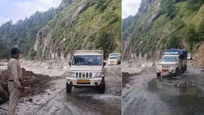 मनाली हाईवे पर 22 दिन बाद वाहनों की आवाजाही शुरू हो गई है। जागरण