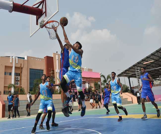 राष्ट्रीय जूनियर बास्केटबॉल जम्मूकश्मीर को 7436 से हरा बिहार का