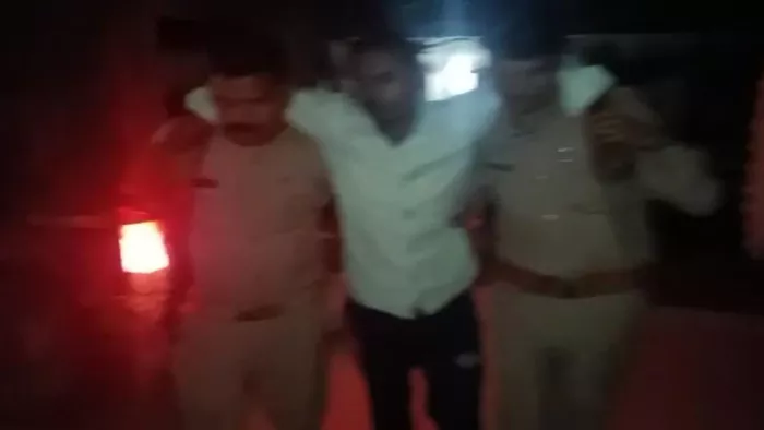 बलिया जिले में पुलिस संग मुठभेड़ का स्थान।