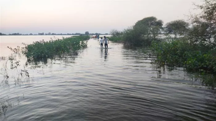 मंदसौर में नदी में पलटने से डूबी पांच महिलाएं। फाइल फोटो
