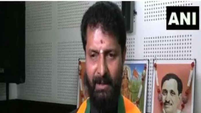 भाजपा नेता सीटी रवि ने कांग्रेस पर बोला हमला। फोटोः एएनआई।