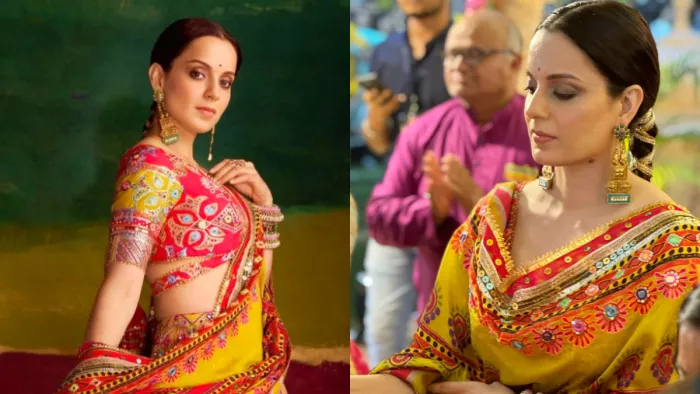 अहमदाबाद पहुंची तेजस एक्ट्रेस कंगना रनोट (Instagram Image)