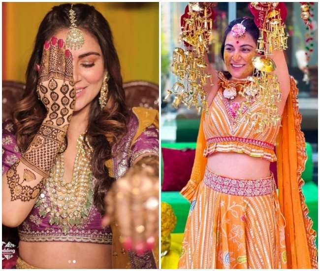 श्रद्धा आ4य की हल्दी और मेहंदी की फोटोज, फोटो साभार: Instagram