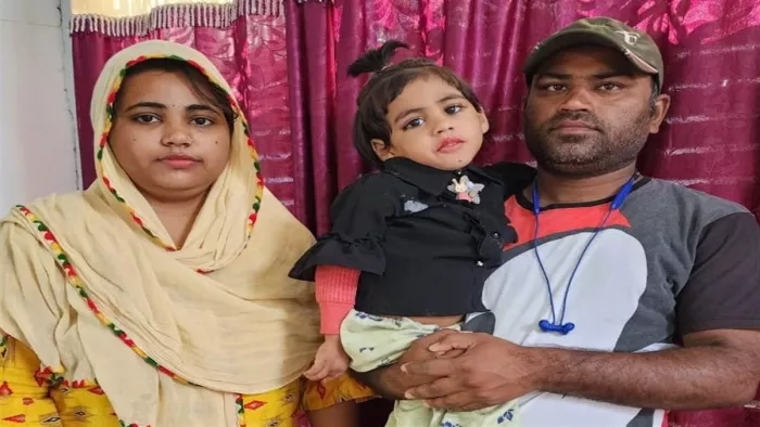 मधिहा दुर्लभ बीमारी एसएमए-2 (स्पाइनल मस्कुलर एट्रोफी टाइप-2) से पीड़ित है।