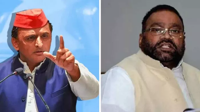 स्वामी प्रसाद मौर्य द्वारा देवी-देवताओं पर टिप्पणी को लेकर अखिलेश से पूछा गया सवाल।