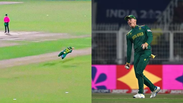 रासी वान डर डुसैन ने मिचेल मार्श का शानदार कैच लपका