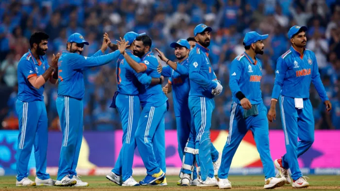 टीम इंडिया की वर्ल्ड कप 2023 में शानदार प्रदर्शन किया।(फोटो सोर्स: जागरण)