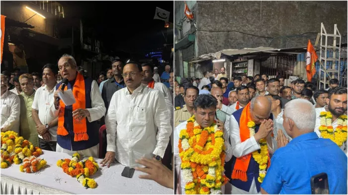 जगदंबिका पाल मुंबई के अंधेरी (पूर्व) क्षेत्र में प्रचार के लिए पहुंचे थे। (Photo- X/@jagdambikapalmp)