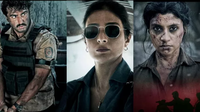 File Photo of Arjun Kapoor, Tabu and Konkona Sen from Kuttey Motion Poster