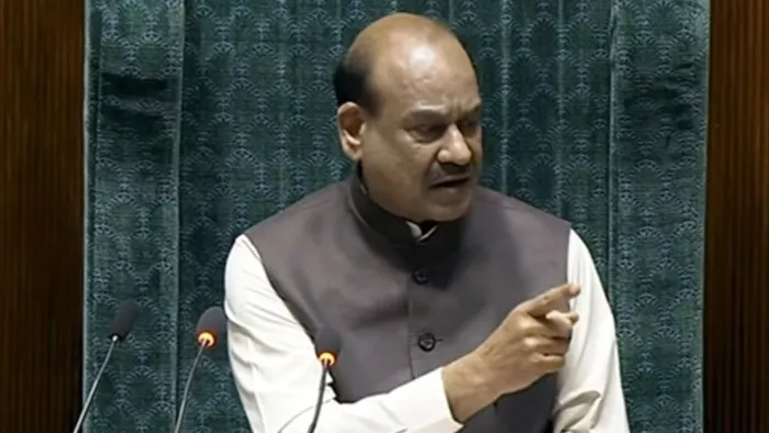 लोकसभा के स्पीकर ओम बिरला। (फोटो- एएनआई)