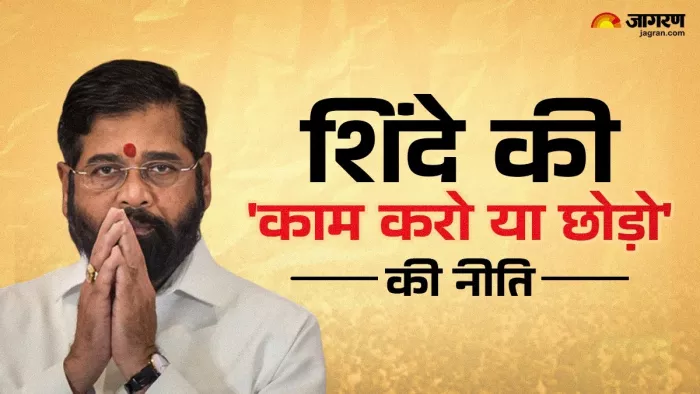 Maharashtra Politics अपने ही मंत्रियों पर सख्त हुए शिंदे। (फोटो- जागरण ग्राफिक्स)