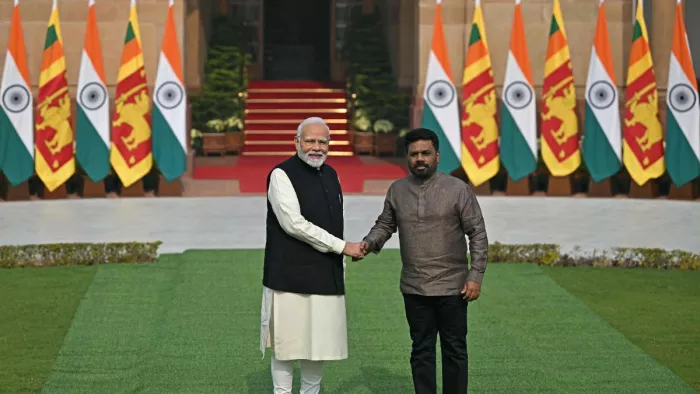 पीएम मोदी से मिले श्रीलंका के राष्ट्रपति दिसानायके (फोटो- एएनआई)