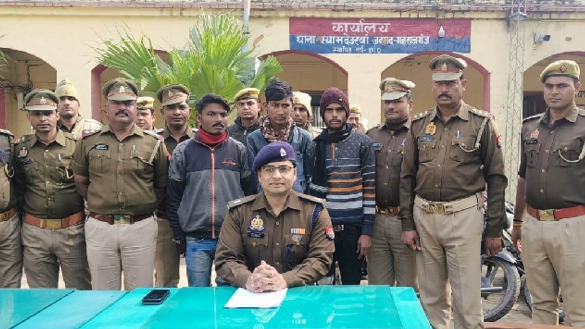 3 interstate thieves arrested with 5 bikes and 2 pumping sets in maharajganj