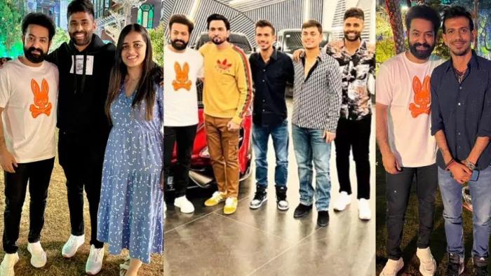 Team India Players Meet Jr. NTR Hyderabad, IND vs NZ ODI (photo-twitter)