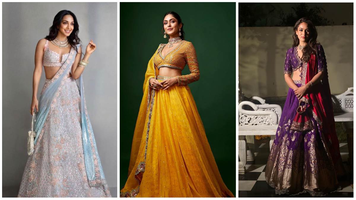 Wedding Lehenga Wedding Lehenga choose different colour lehenga to look more stylish and beautiful