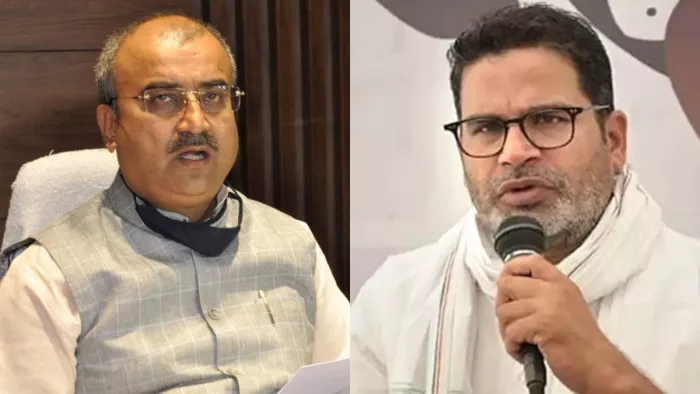 स्वास्थ्य मंत्री मंगल पांडे ने प्रशांत किशोर पर कसा तंज। (फोटो जागरण)