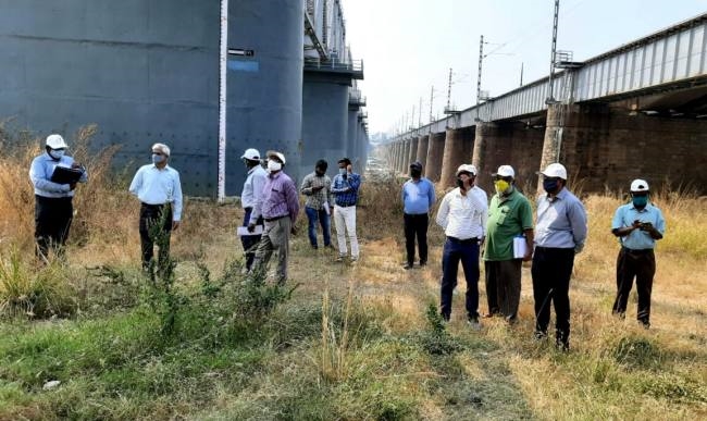 inspection of doubling and electrification work by commissioner of railway safety inspection done between sambalpur hirakud station