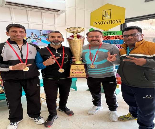 vikas mahajan won the silver medal in table tennis championship