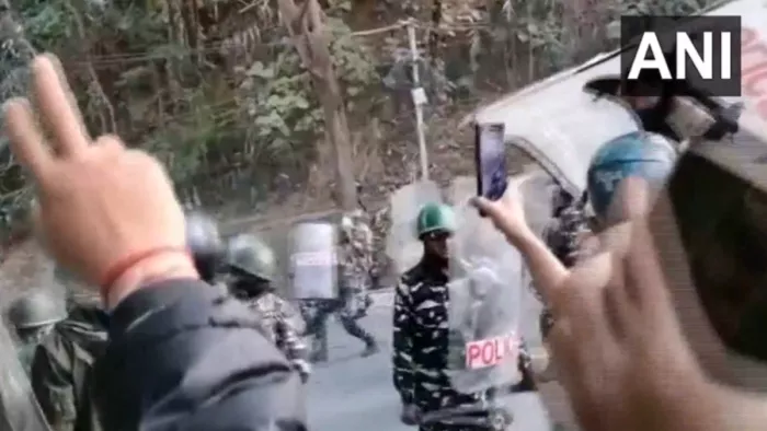 ईटानगर में पेपर लीक को लेकर विरोध प्रदर्शन