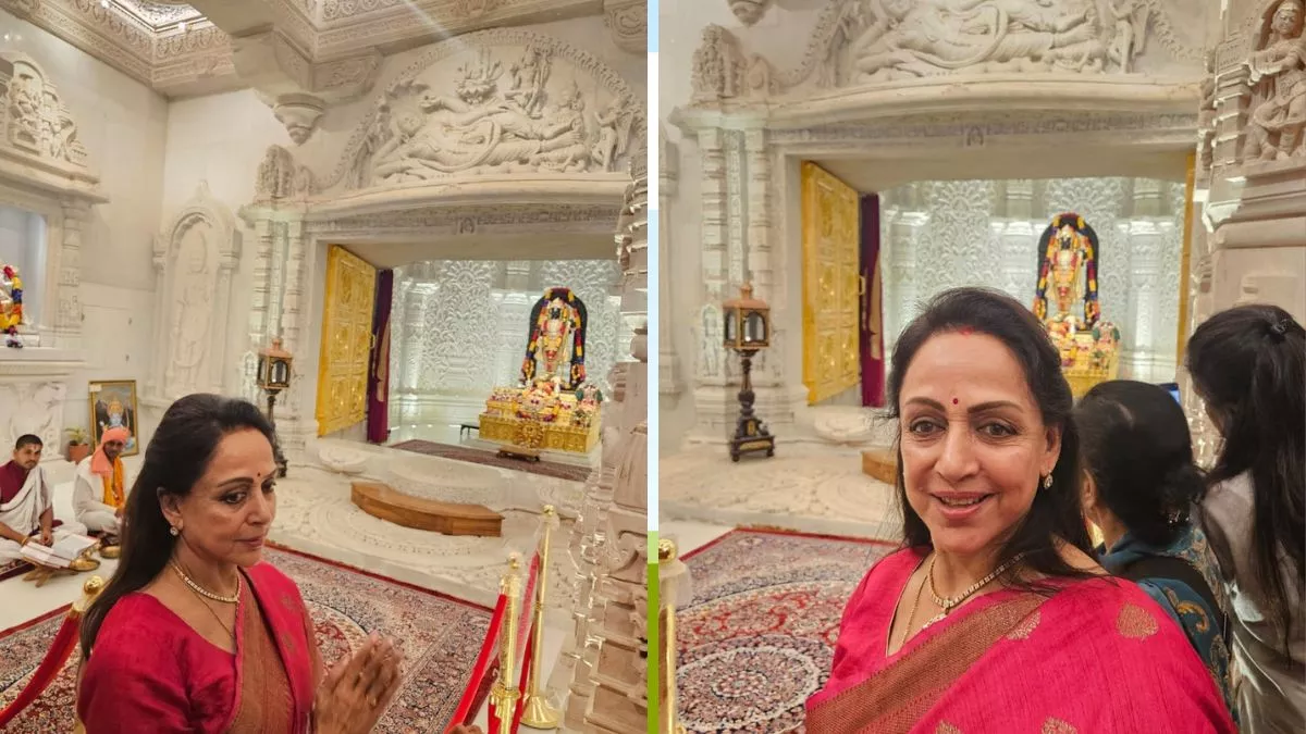 Ayodhya Ram Mandir: हेमा मालिनी ने किए रामलला के दर्शन, आज करेंगी राग सेवा;  मथुरा को लेकर कही दी ये बात - Hema Malini offers prayers at Ram Mandir in  Ayodhya will