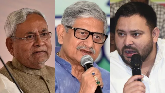 नीतीश कुमार, ललन सिंह और तेजस्वी यादव। फाइल फोटो