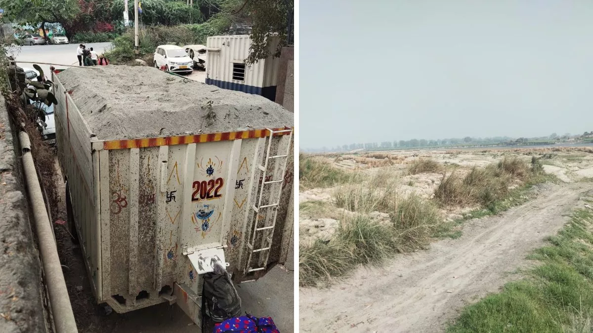 Delhi: यमुना नदी से रेत चोरी कर रहे खनन माफिया, गांवों के रास्ते रात के अंधेरे में बालू की होती है सप्लाई
