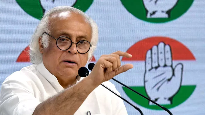 जयराम रमेश ने कहा चुनावी बांड जबरन वसूली का सबसे बड़ा रैकेट। फोटोः एएनआई।