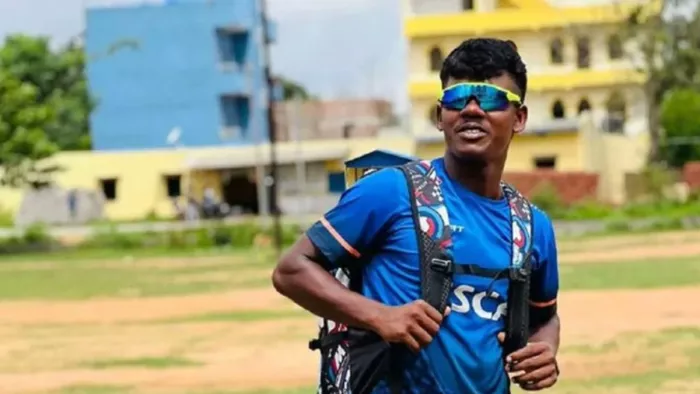 Gujarat Titans: युवा क्रिकेटर रॉबिन मिंज इस सीजन से बाहर हो गए हैं। (फोटो सोर्स: सोशल मीडिया)
