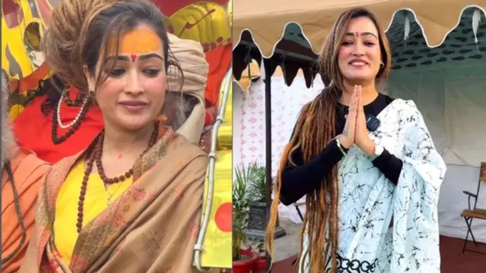 मॉडल हर्षा रिछारिया की महाकुंभ के दौरान की तस्वीर। फाइल