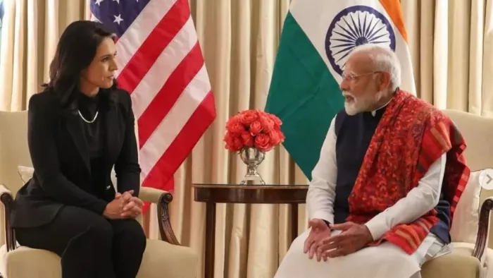 पीएम मोदी और तुलसी गबार्ड। ( फोटो- PM Modi Instagram)