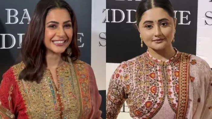 Rashami Desai Ignore Shehnaaz Gill at Baba Siddique Iftar Party Users Troll Bigg Boss 13 Contestant Called Her Jealous/Instagram